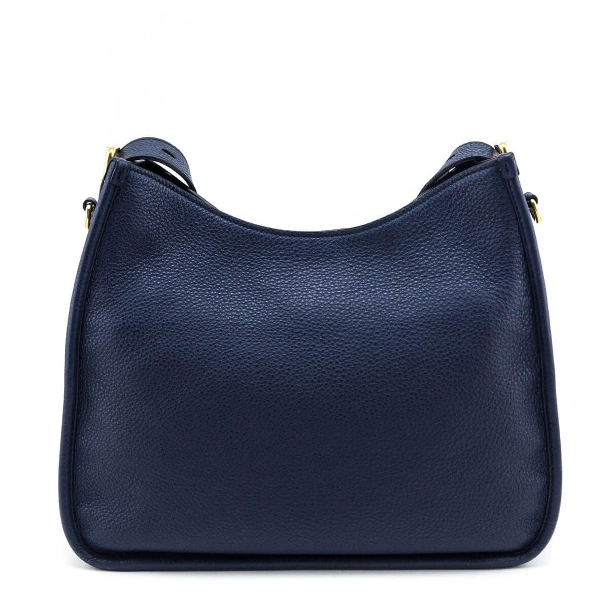 Prada Navy Vitello Daino Soft Hobo Messenger Bag - Love that Bag etc - Preowned Authentic Designer Handbags & Preloved Fashions
