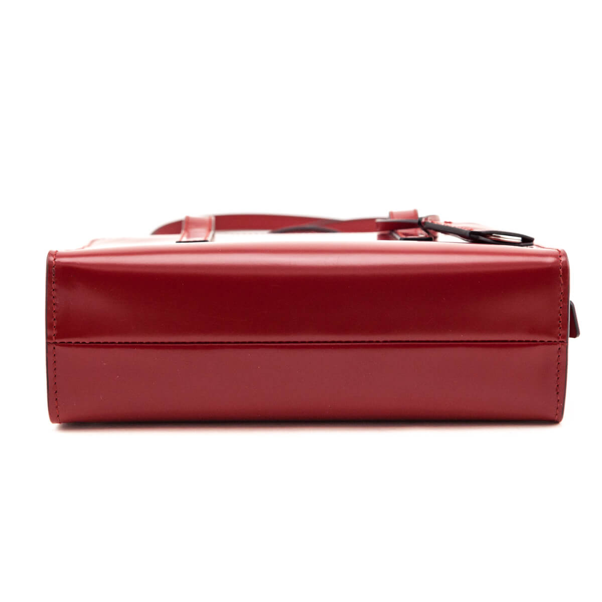 Prada Scarlet Brushed Calfskin Mini Re-Edition 1995 Tote Bag - Love that Bag etc - Preowned Authentic Designer Handbags & Preloved Fashions