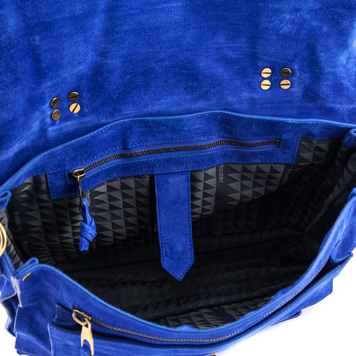 Proenza Schouler Royal Blue Suede Medium PS1 Satchel - Love that Bag etc - Preowned Authentic Designer Handbags & Preloved Fashions