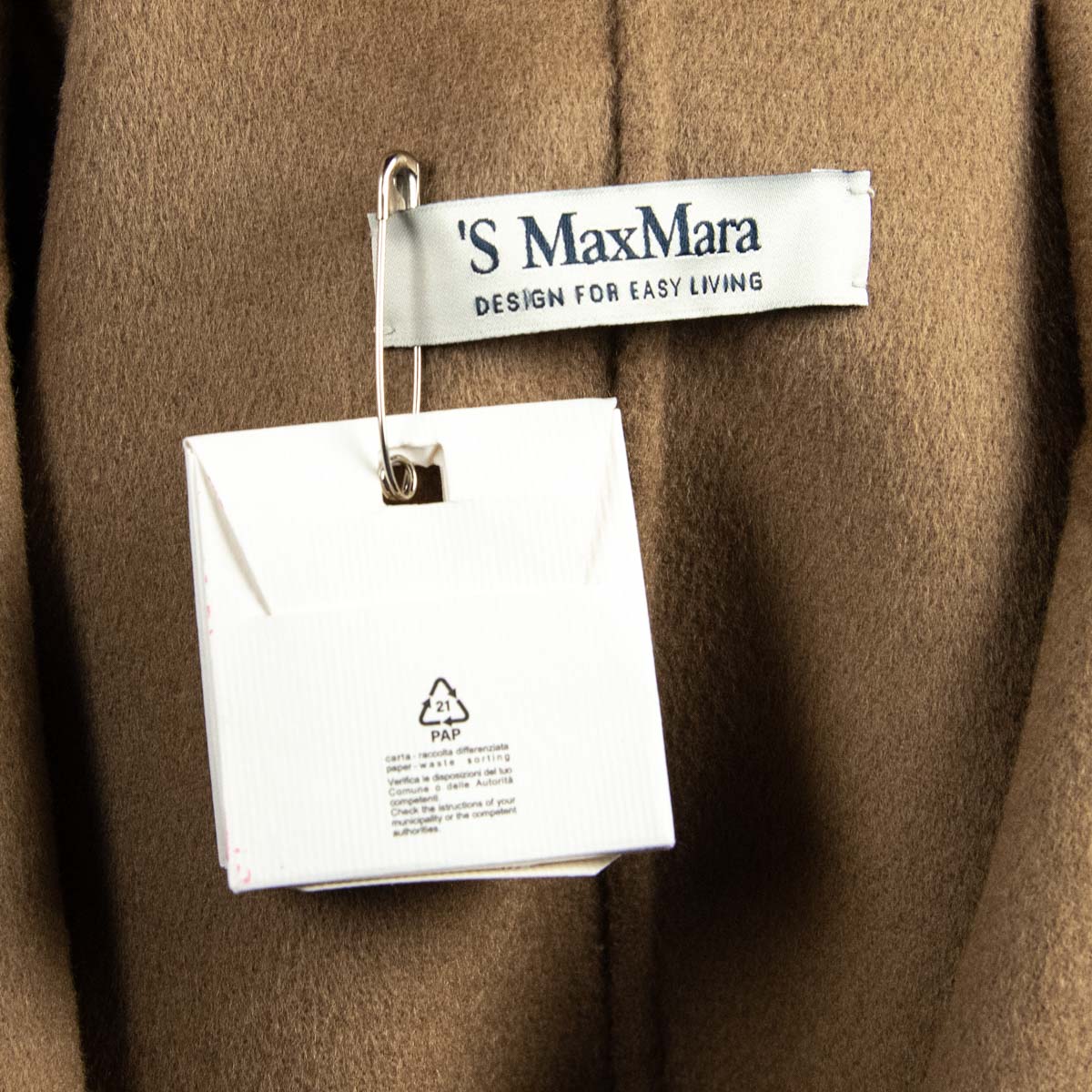 Max Mara Tan Wool City Jacket Size XS | IT 38 - Love that Bag etc - Preowned Authentic Designer Handbags & Preloved Fashions