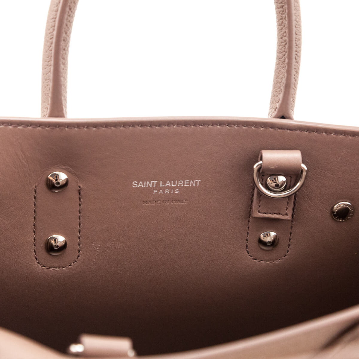 Saint Laurent Beige Grained Calfskin Nano Sac De Jour - Love that Bag etc - Preowned Authentic Designer Handbags & Preloved Fashions
