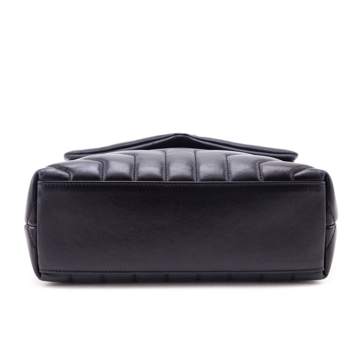 Saint Laurent Black Calfskin Y Quilted Monogram Small Loulou Chain Satchel - Love that Bag etc - Preowned Authentic Designer Handbags & Preloved Fashions