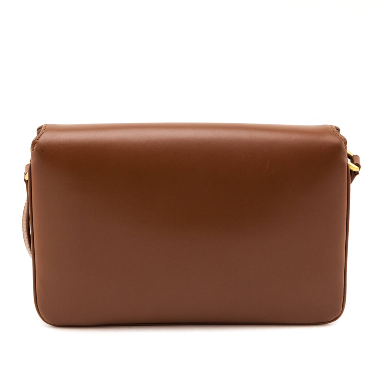 Saint Laurent Brown Smooth Calfskin Le Maillon Satchel - Love that Bag etc - Preowned Authentic Designer Handbags & Preloved Fashions