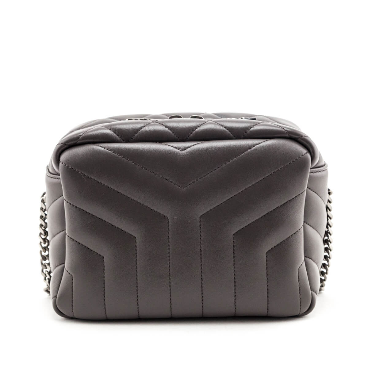 Saint Laurent Earth Calfskin Y Quilted Monogram Small Loulou Bowling Bag - Love that Bag etc - Preowned Authentic Designer Handbags & Preloved Fashions