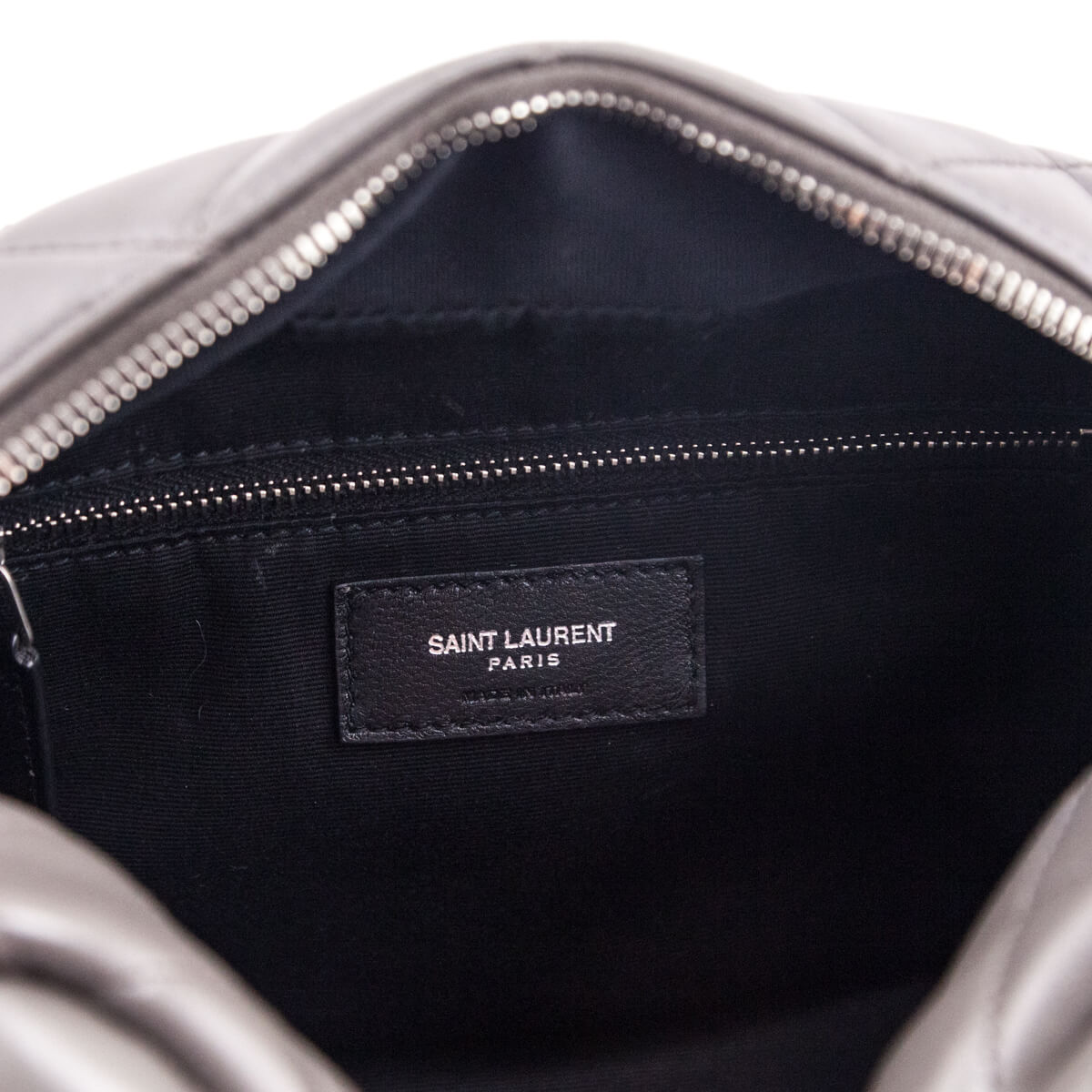 Saint Laurent Earth Calfskin Y Quilted Monogram Small Loulou Bowling Bag - Love that Bag etc - Preowned Authentic Designer Handbags & Preloved Fashions