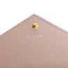 Saint Laurent Rose Antique Grain De Poudre Matelasse Chevron Monogram Cassandre Envelope Chain Wallet - Love that Bag etc - Preowned Authentic Designer Handbags & Preloved Fashions