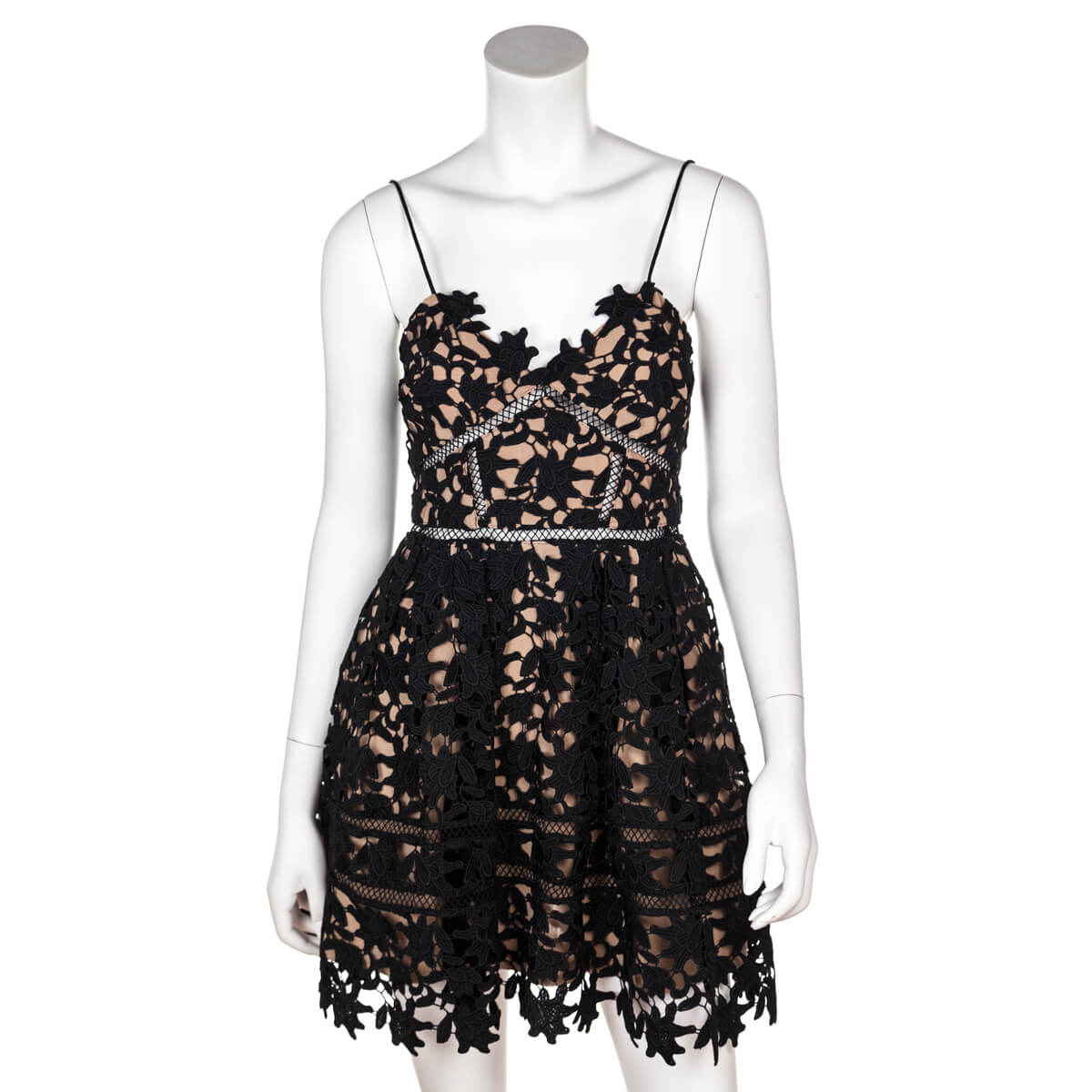 Self Portrait Black Azaelea Lace Mini Dress - Consignment Store Toronto Self Portrait Black Azaelea Lace Mini Dress - Consignment Store Toronto