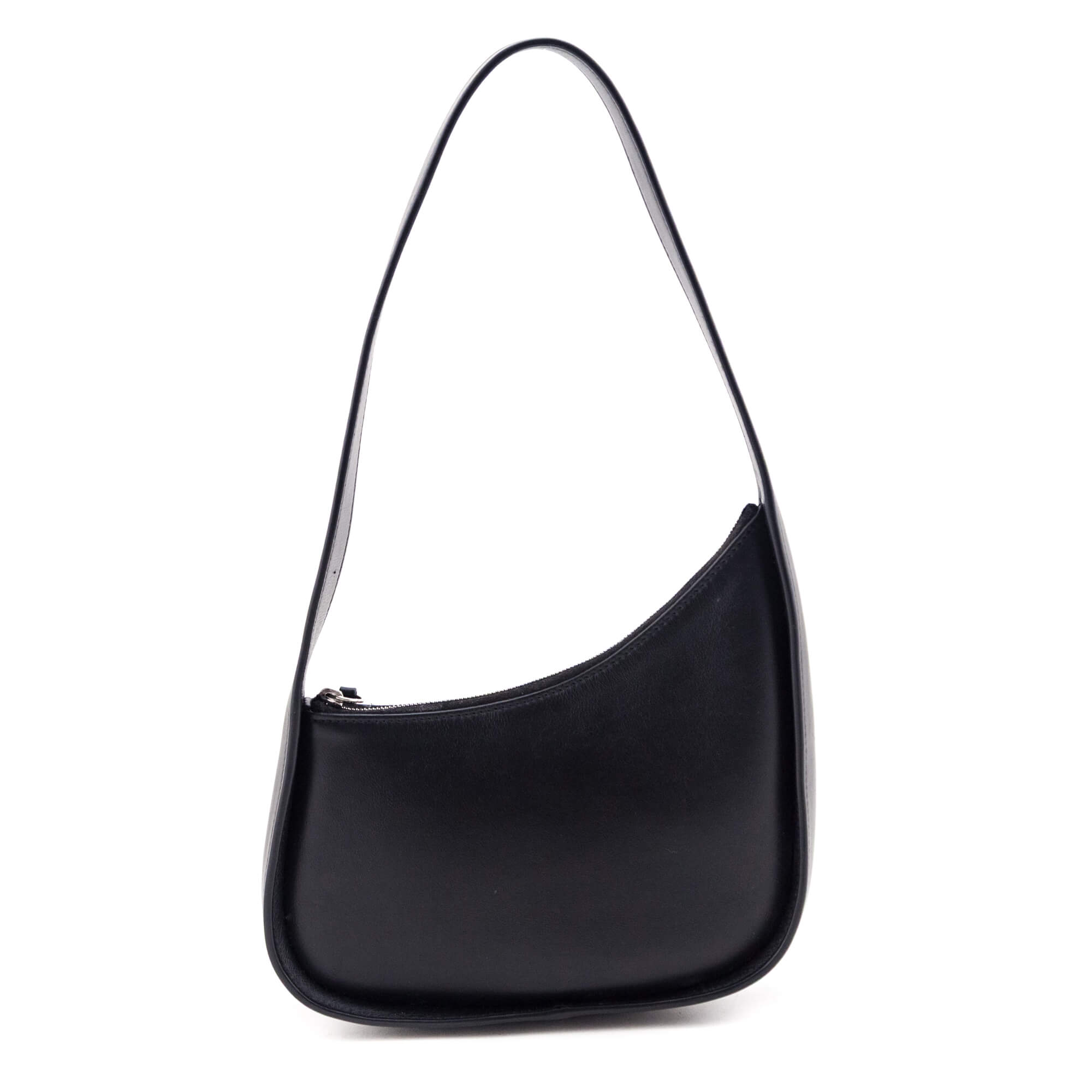 The Row Black Smooth Calfskin Half Moon Shoulder Bag - Love that Bag etc - Preowned Authentic Designer Handbags & Preloved Fashions