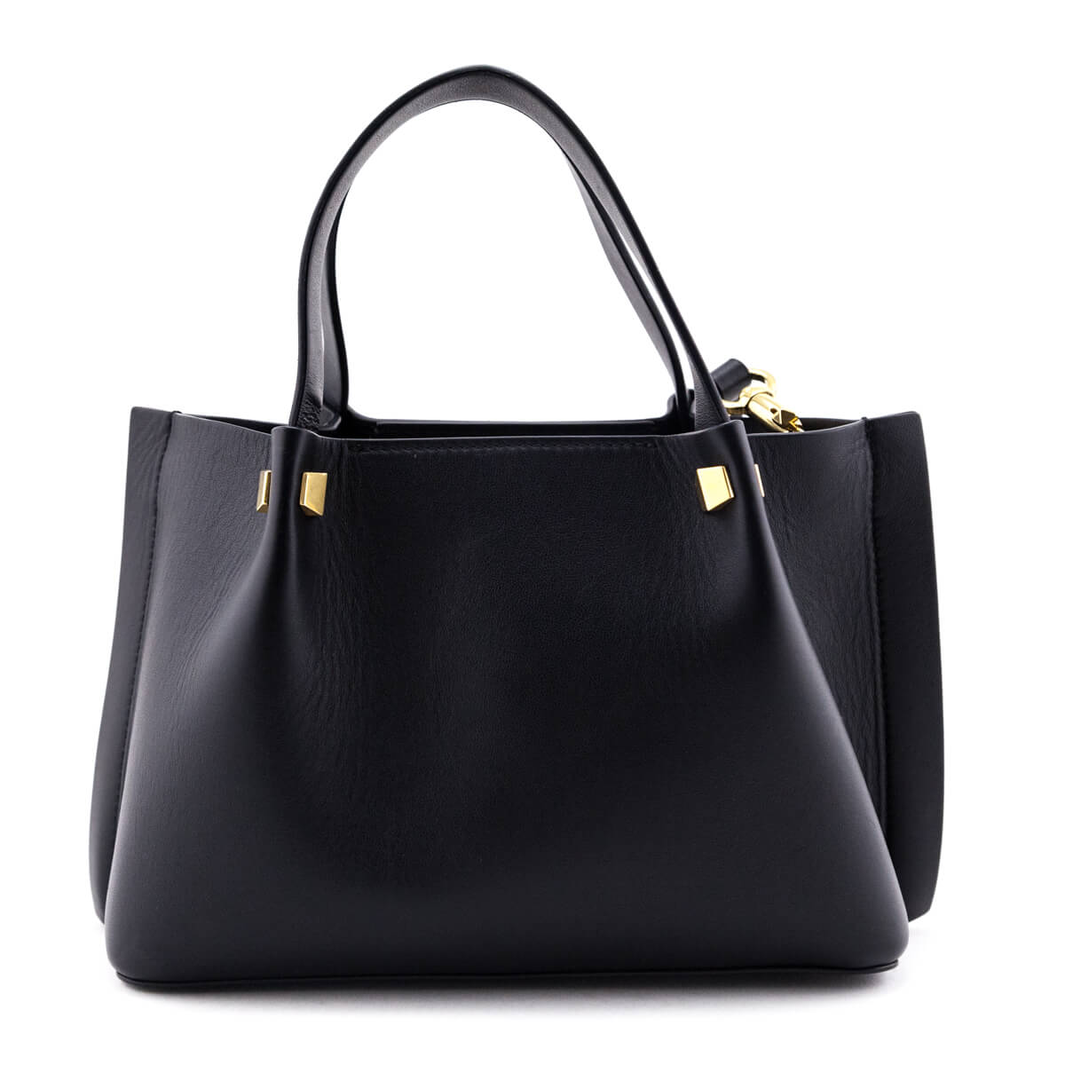 Valentino Black Calfskin VLogo Escape Tote - Love that Bag etc - Preowned Authentic Designer Handbags & Preloved Fashions