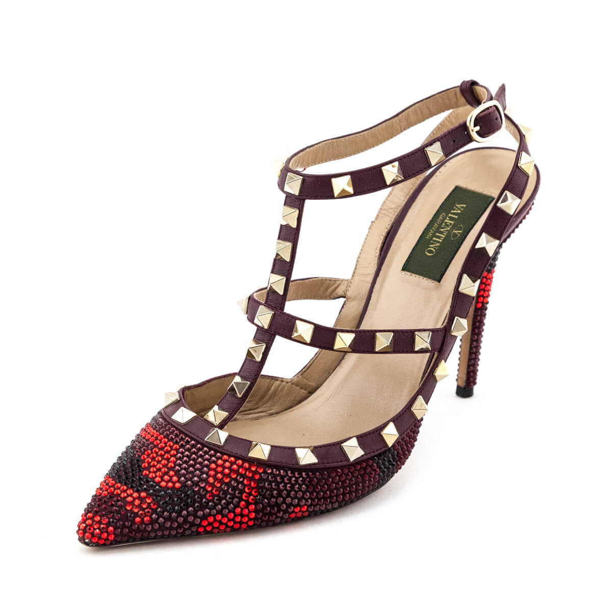 Valentino Red Camo Crystal Rockstud Pumps Preowned Valentino