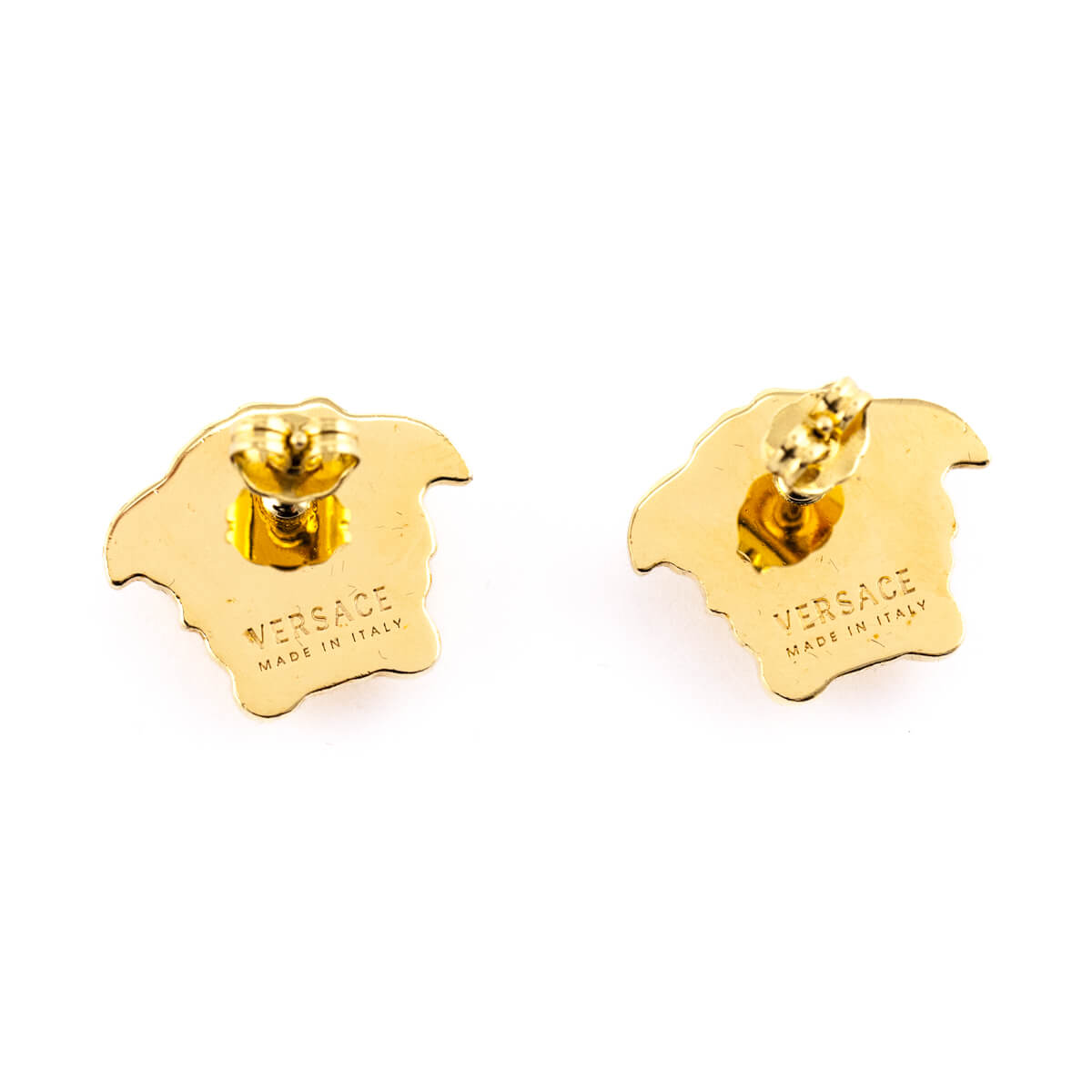 Versace Gold Medusa Stud Earrings - Love that Bag etc - Preowned Authentic Designer Handbags & Preloved Fashions