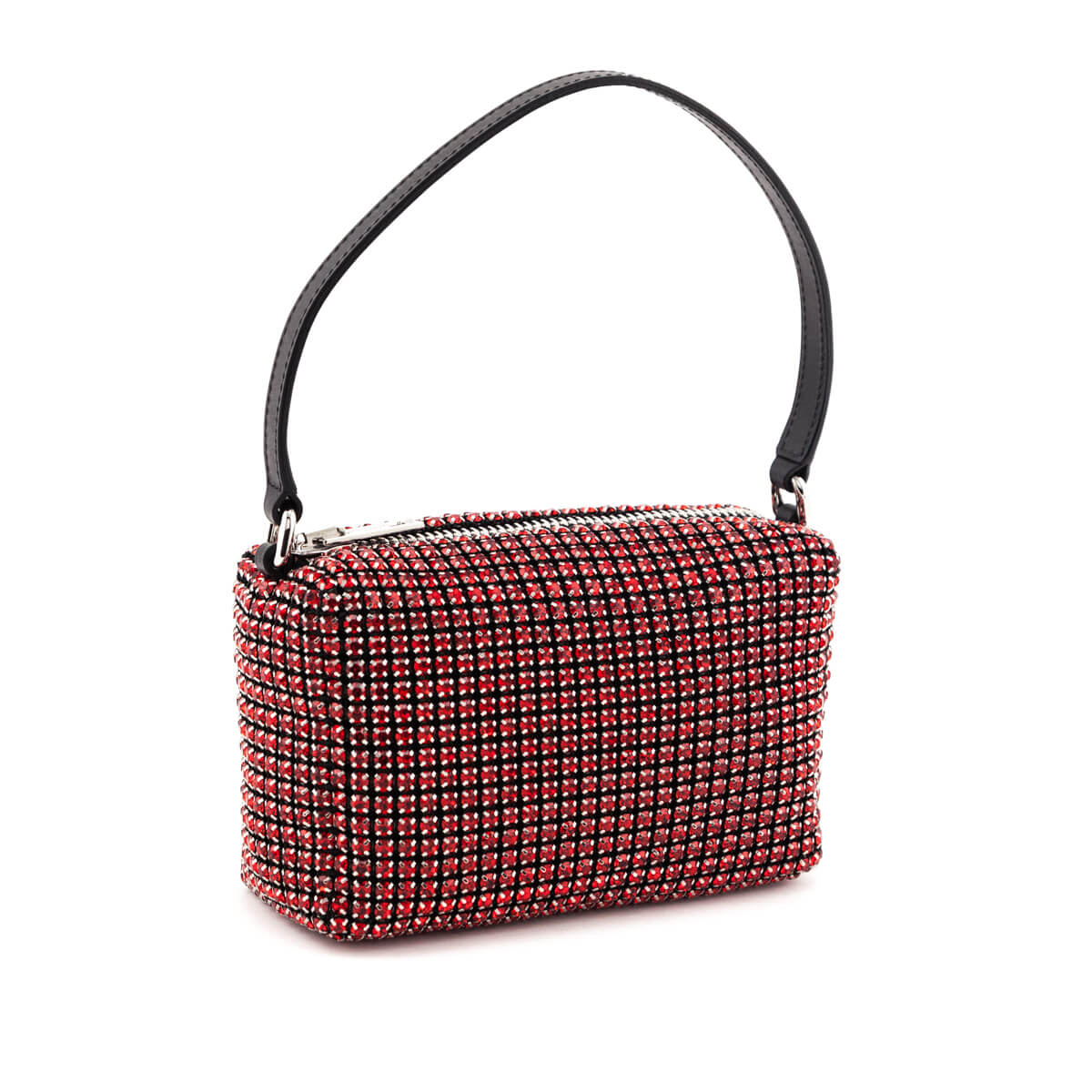 Alexander Wang Red Mesh Crystal Rhinestone Mini Heiress Pouch - Love that Bag etc - Preowned Authentic Designer Handbags & Preloved Fashions