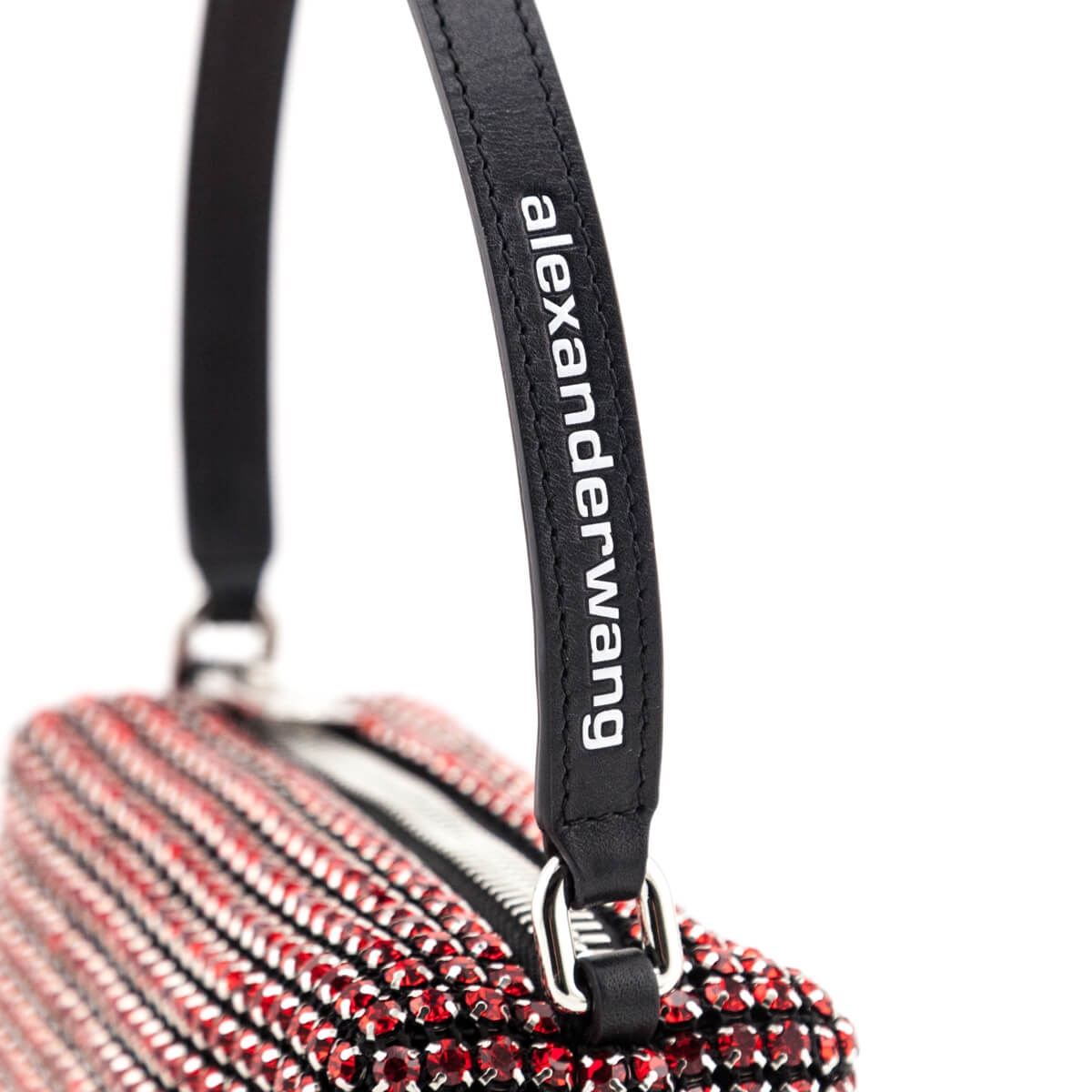 Alexander Wang Red Mesh Crystal Rhinestone Mini Heiress Pouch - Love that Bag etc - Preowned Authentic Designer Handbags & Preloved Fashions
