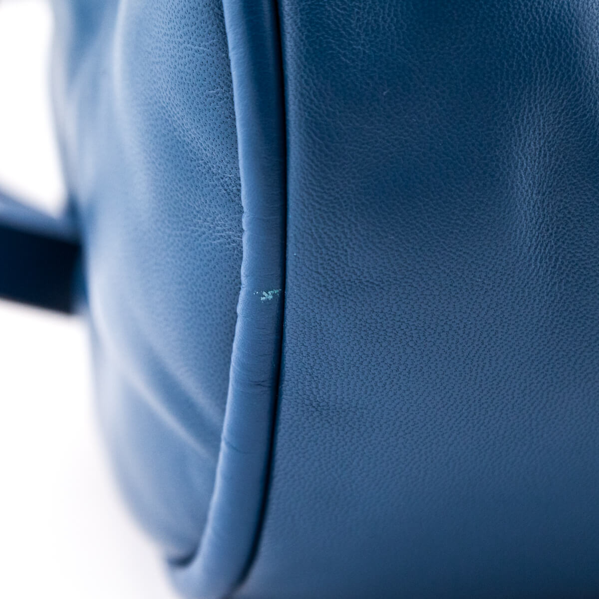 Anya Hindmarch Blue Leather Chubby Barrel Crossbody - Love that Bag etc - Preowned Authentic Designer Handbags & Preloved Fashions