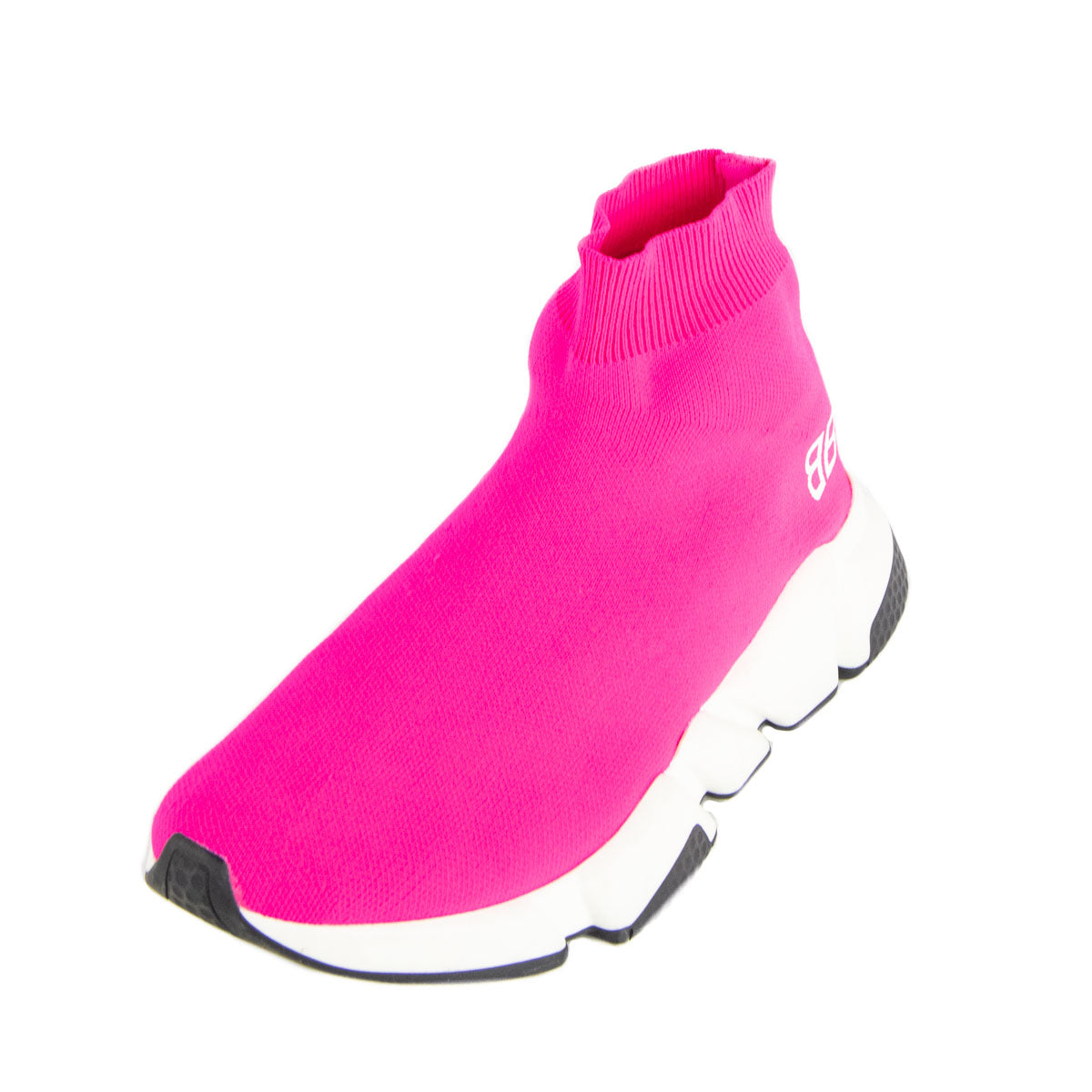 Balenciaga Neon Pink BB Sock Sneakers Preloved Balenciaga