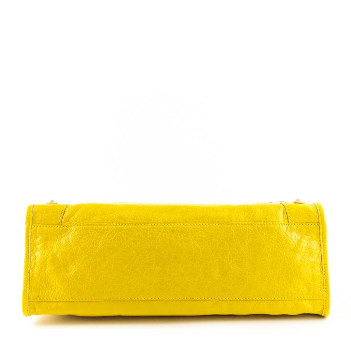 Balenciaga Curry Lambskin Giant 12 Gold City Bag - Love that Bag etc - Preowned Authentic Designer Handbags & Preloved Fashions