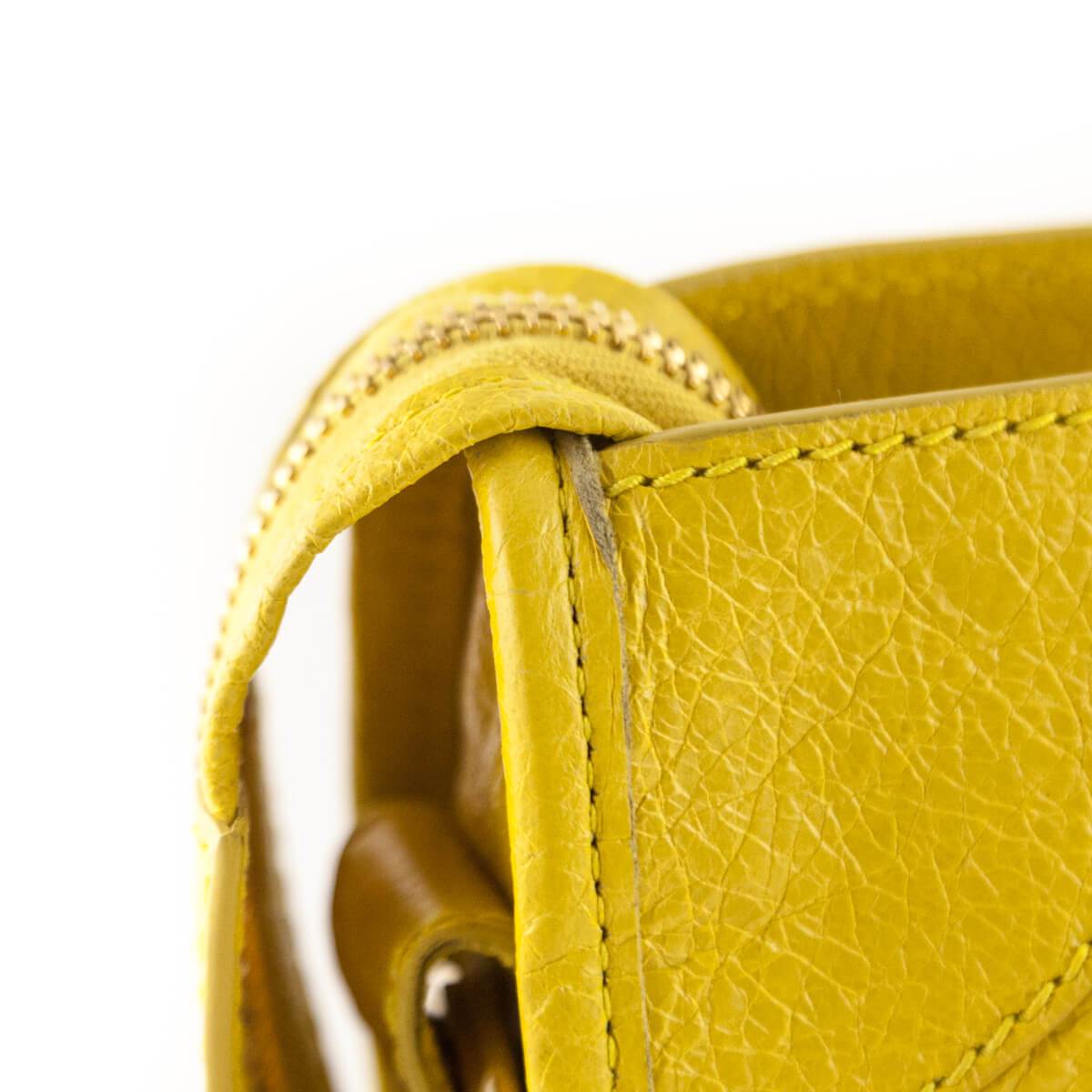 Balenciaga Curry Lambskin Giant 12 Gold City Bag - Love that Bag etc - Preowned Authentic Designer Handbags & Preloved Fashions