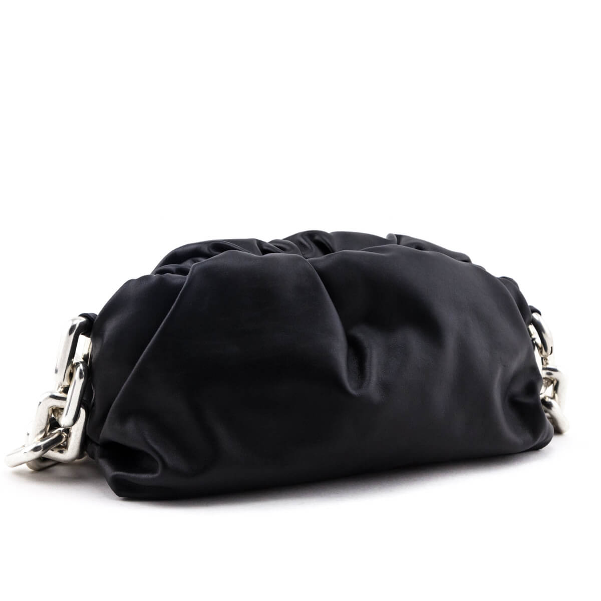 Bottega Veneta Black Calfskin Teen Chain Pouch - Love that Bag etc - Preowned Authentic Designer Handbags & Preloved Fashions