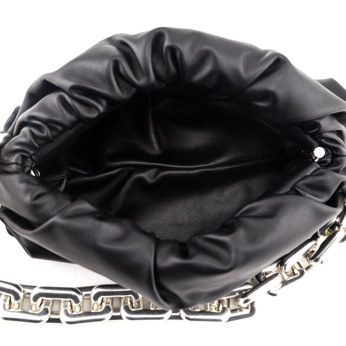 Bottega Veneta Black Calfskin Teen Chain Pouch - Love that Bag etc - Preowned Authentic Designer Handbags & Preloved Fashions