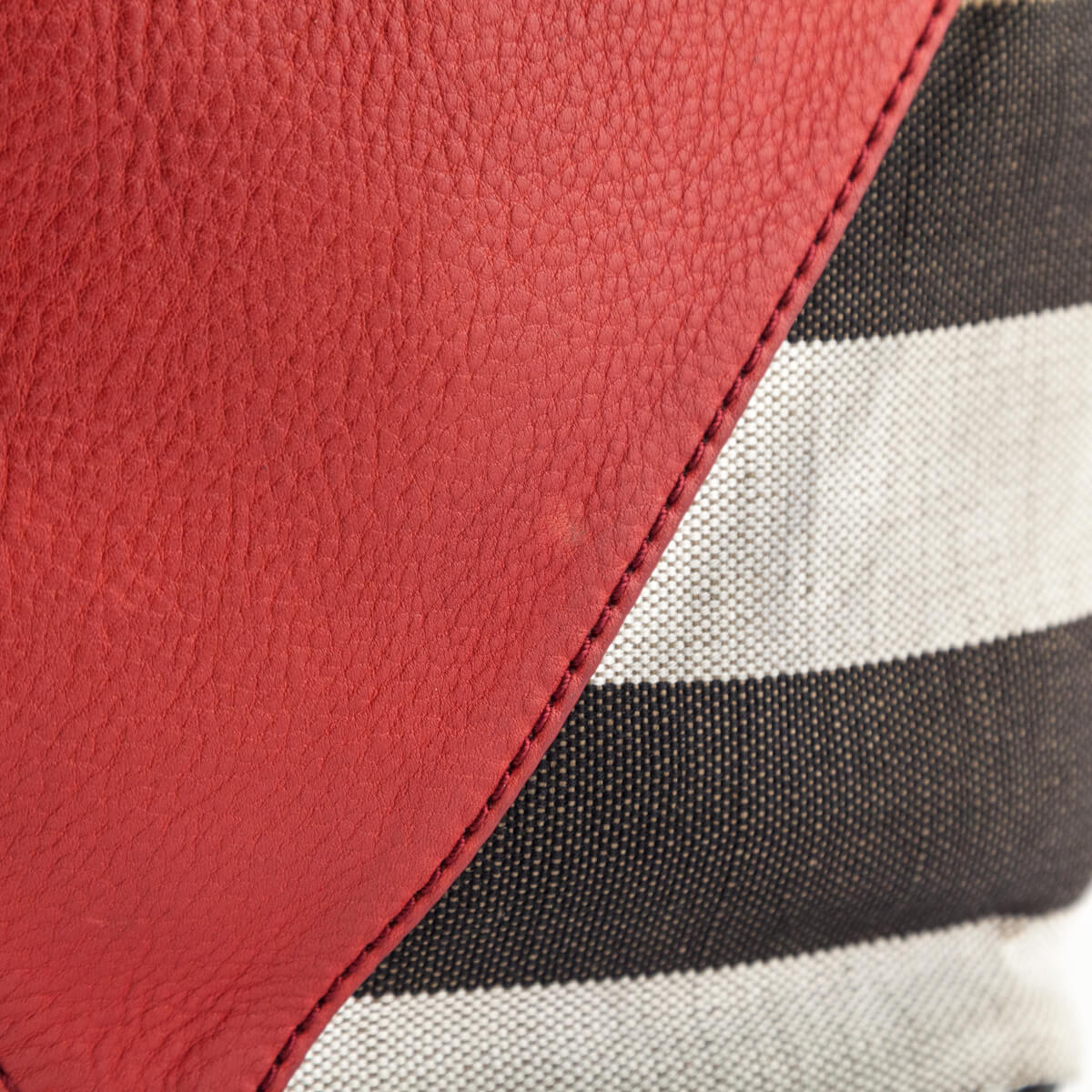 Burberry Check Canvas & Red Chevron Calfskin Susanna Medium Hobo Bag - Love that Bag etc - Preowned Authentic Designer Handbags & Preloved Fashions