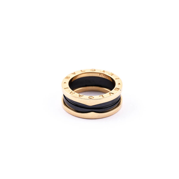 Bvlgari 18K Gold Ceramic B.zero1 Ring - Buy Preloved Bvlgari Rings CA