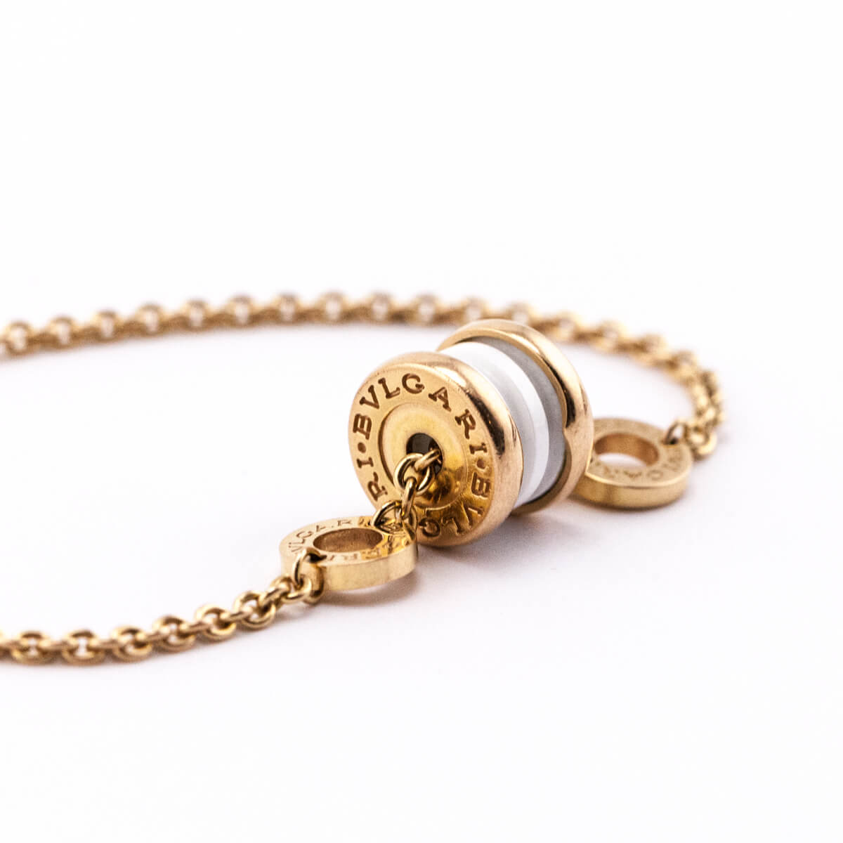 Bvlgari Yellow Gold & Ceramic B.zero 1 Station Bracelet - Love that Bag etc - Preowned Authentic Designer Handbags & Preloved Fashions