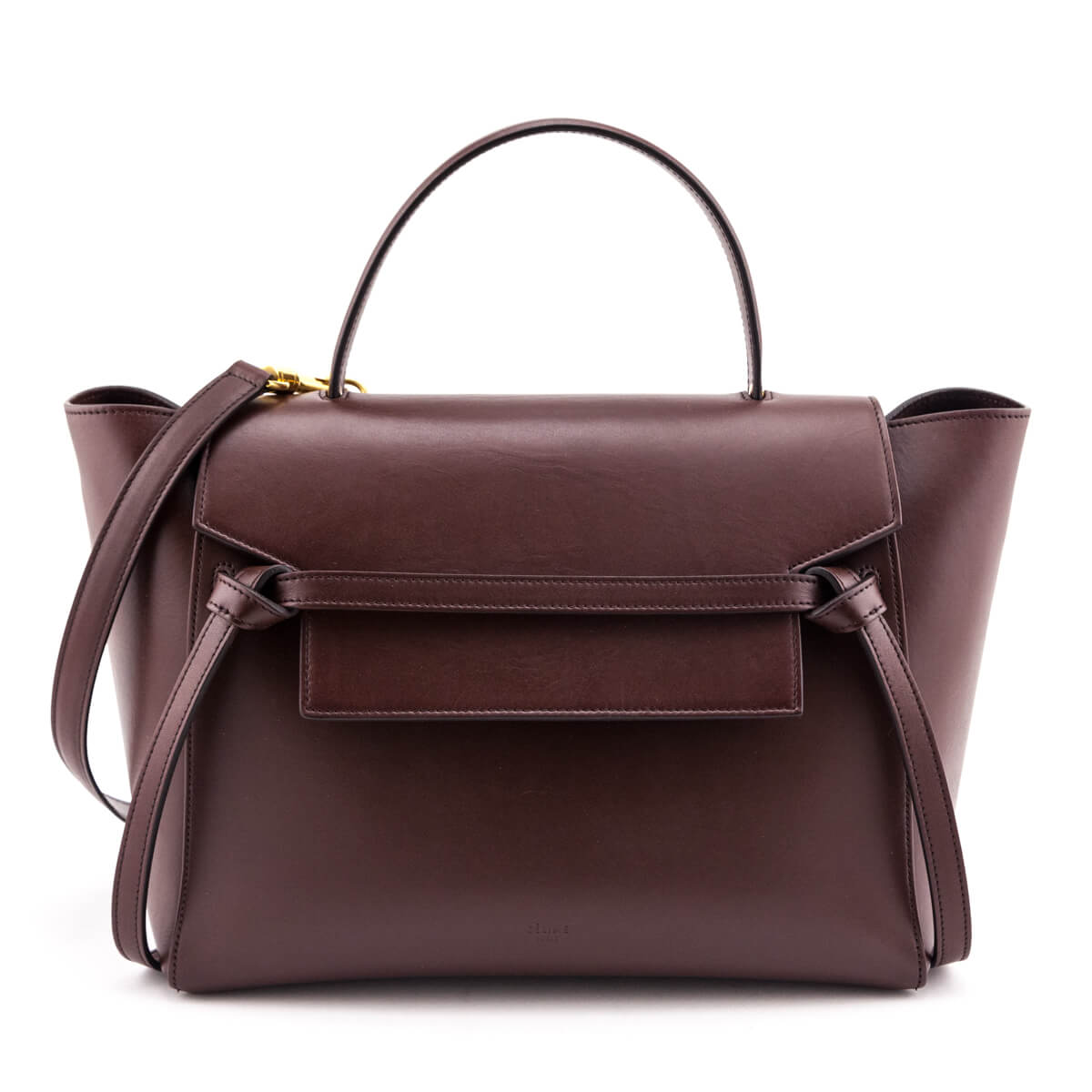 Celine Bordeaux Smooth Calfskin Mini Belt Bag - Love that Bag etc - Preowned Authentic Designer Handbags & Preloved Fashions