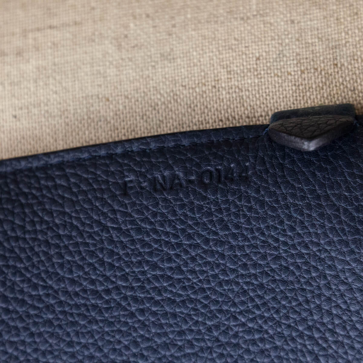 Celine Navy Drummed Calfskin Medium Phantom Cabas Belt Tote - Love that Bag etc - Preowned Authentic Designer Handbags & Preloved Fashions