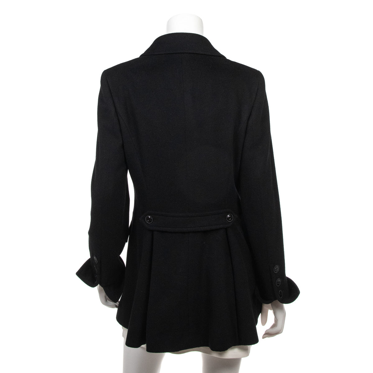 Chanel Black Cashmere Military Jacket Size L | FR 42 - Love that Bag etc - Preowned Authentic Designer Handbags & Preloved Fashions