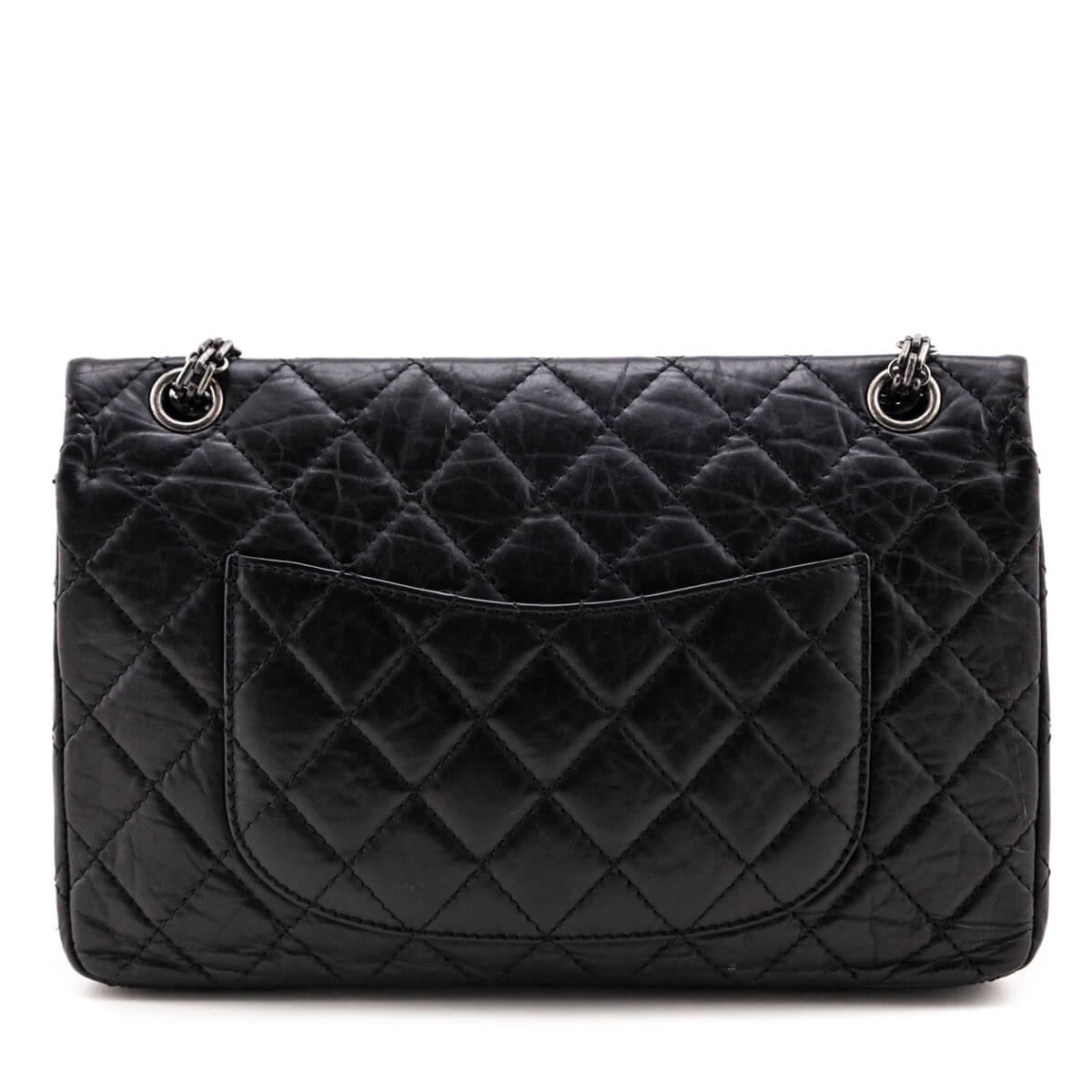 Chanel Black Quilted Aged Calfskin 2.55 Reissue 226 Flap Bag - Love that Bag etc - Preowned Authentic Designer Handbags & Preloved Fashions