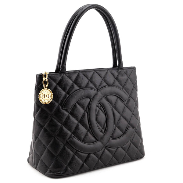 Chanel CC Caviar Medallion Tote White Leather ref.918515 - Joli Closet