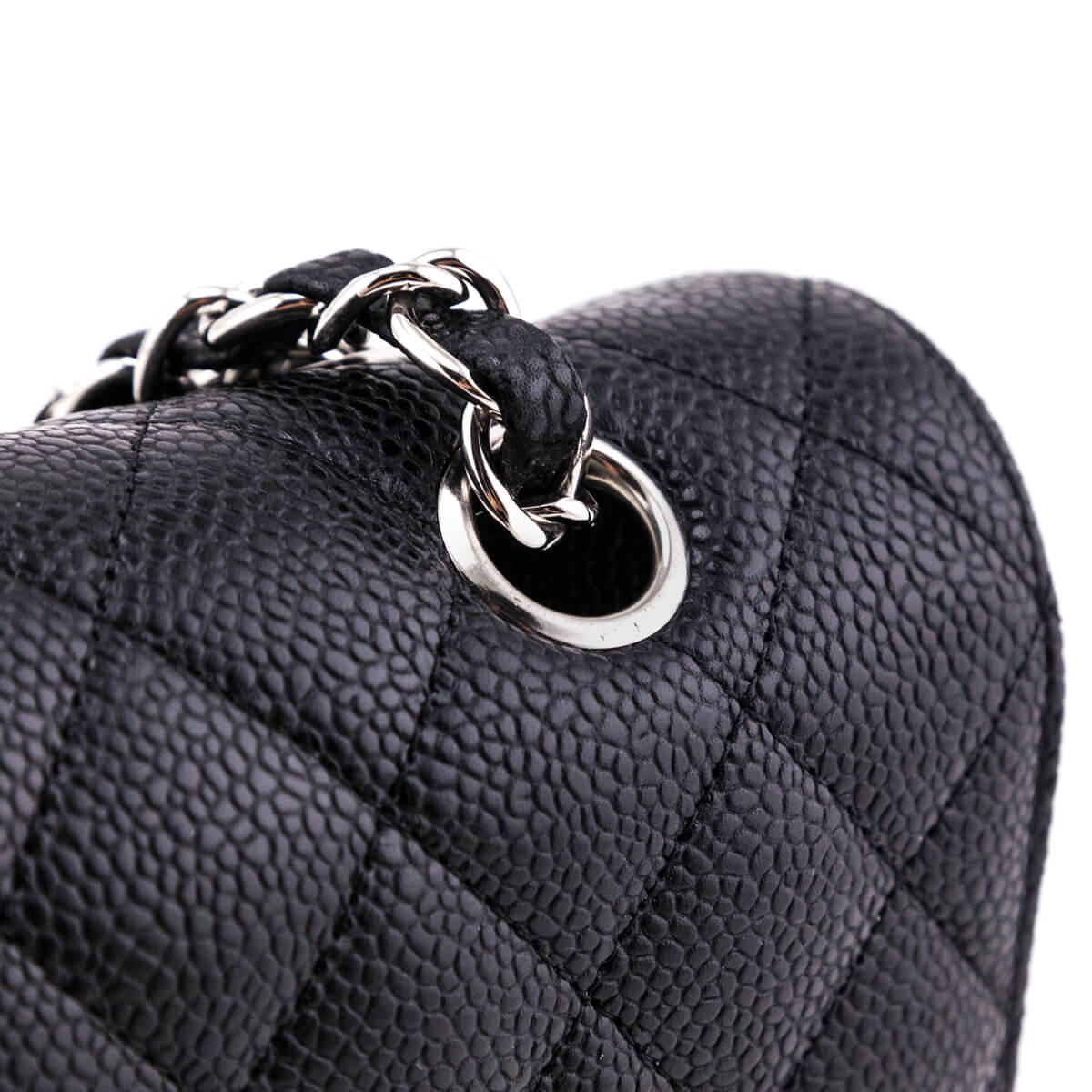 Chanel Black Quilted Caviar Medium Classic Double Flap Bag - Love that Bag etc - Preowned Authentic Designer Handbags & Preloved Fashions