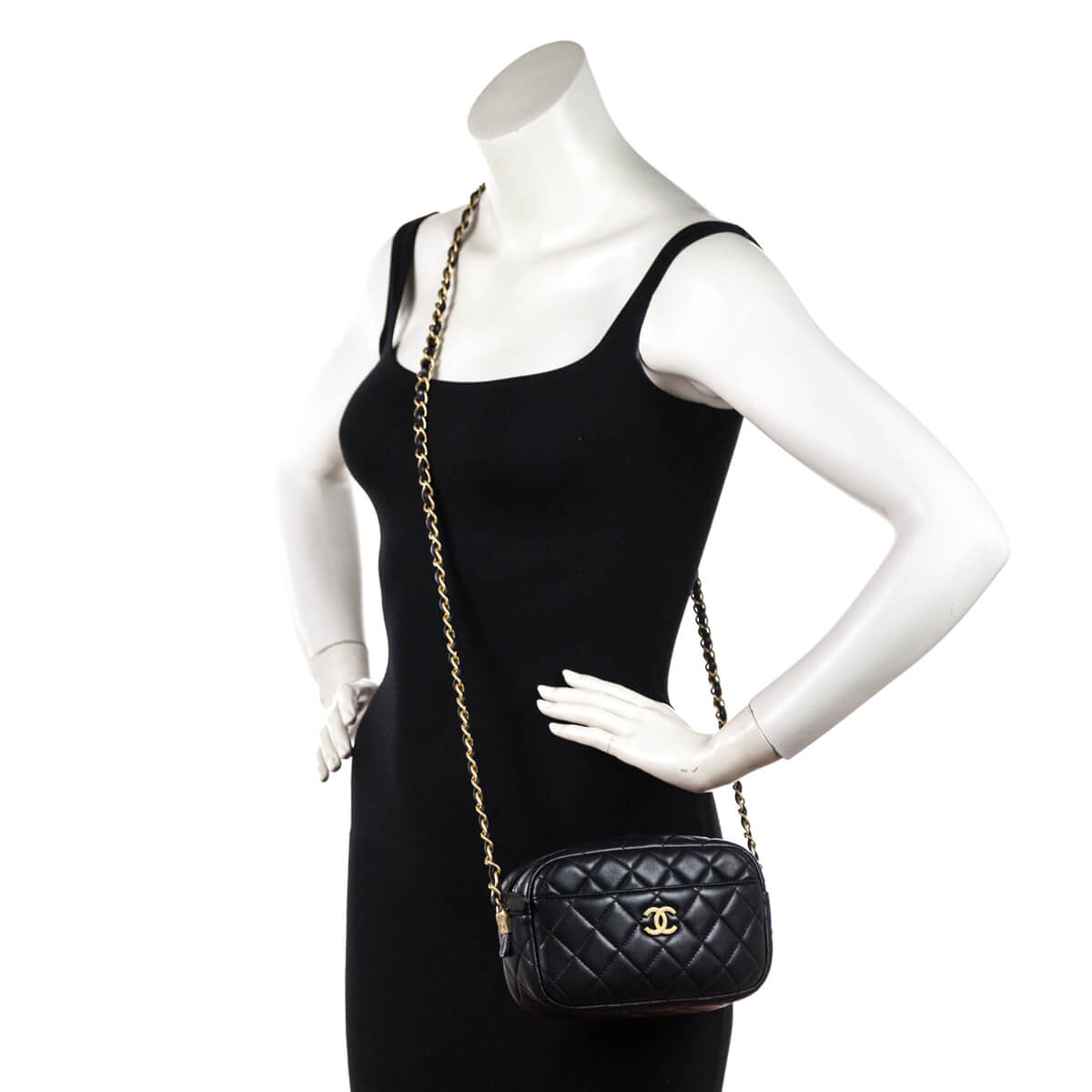 Chanel Black Quilted Lambskin Small Timeless Camera Case - Love that Bag etc - Preowned Authentic Designer Handbags & Preloved Fashions