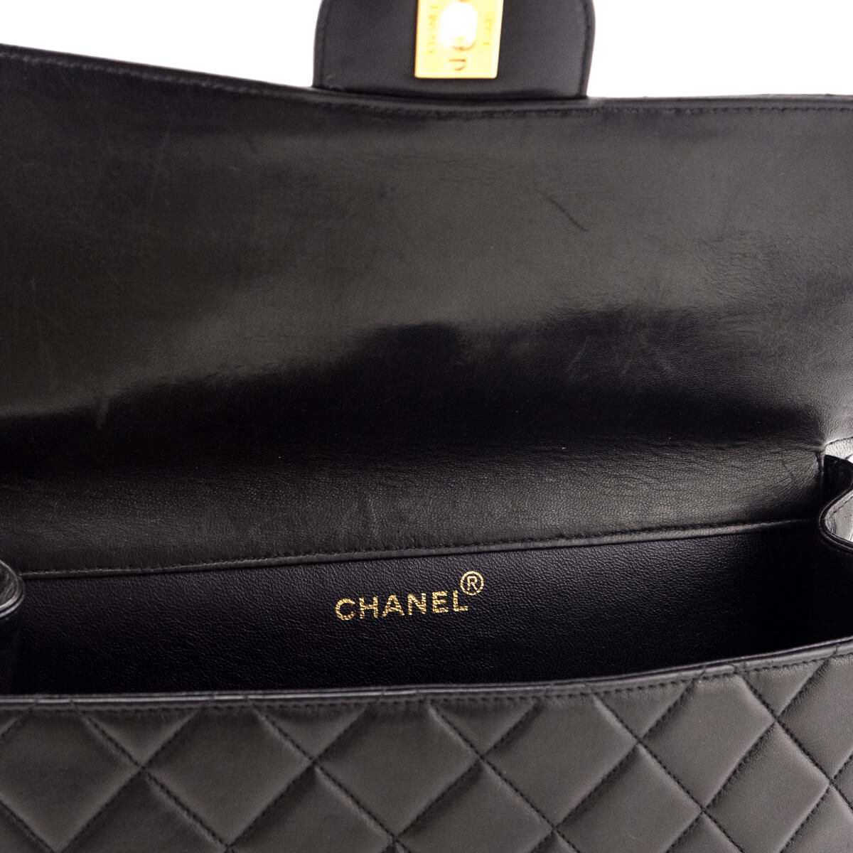 Chanel Black Quilted Lambskin Vintage Jumbo Double Sided Classic Flap Bag - Love that Bag etc - Preowned Authentic Designer Handbags & Preloved Fashions