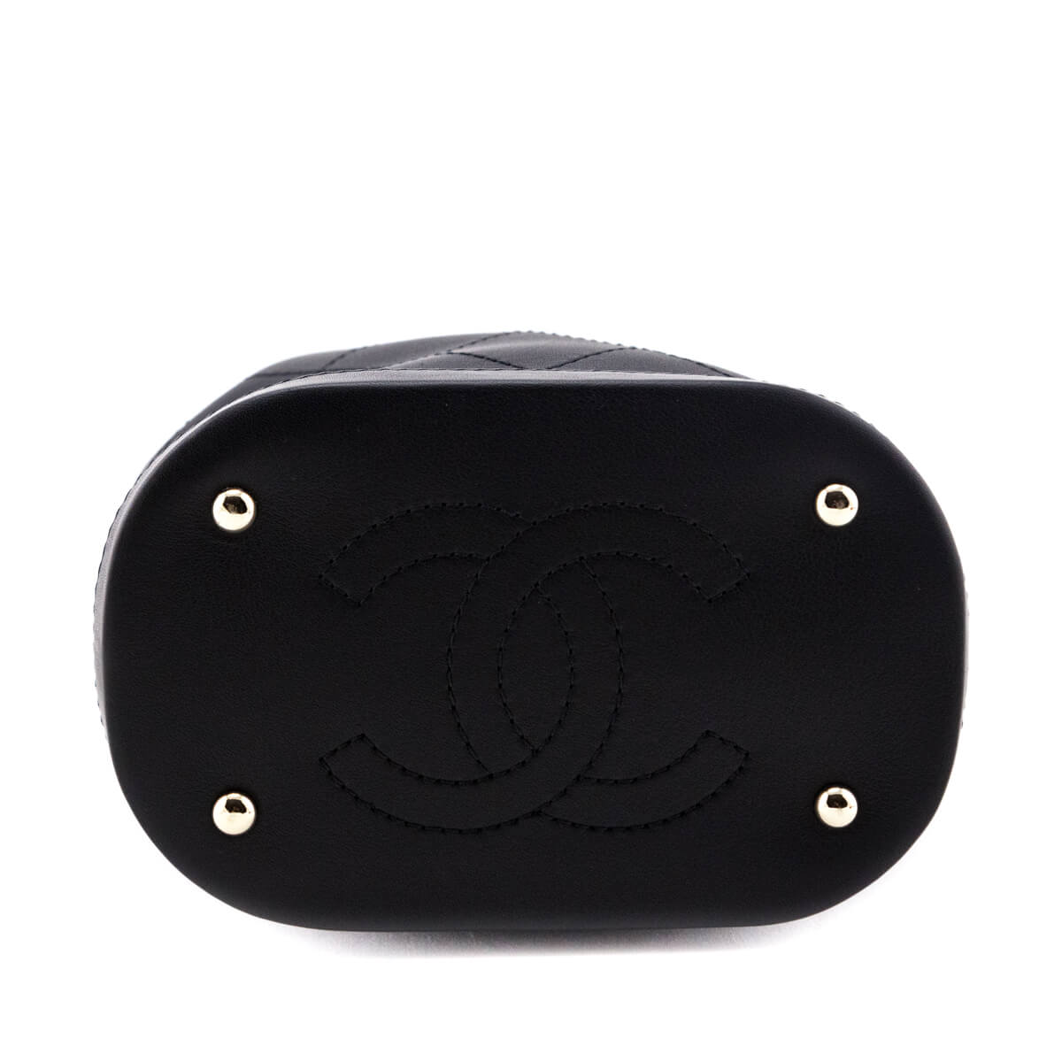 Chanel Black Stitched Calfskin Mini Drawstring Bag GHW - Love that Bag etc - Preowned Authentic Designer Handbags & Preloved Fashions