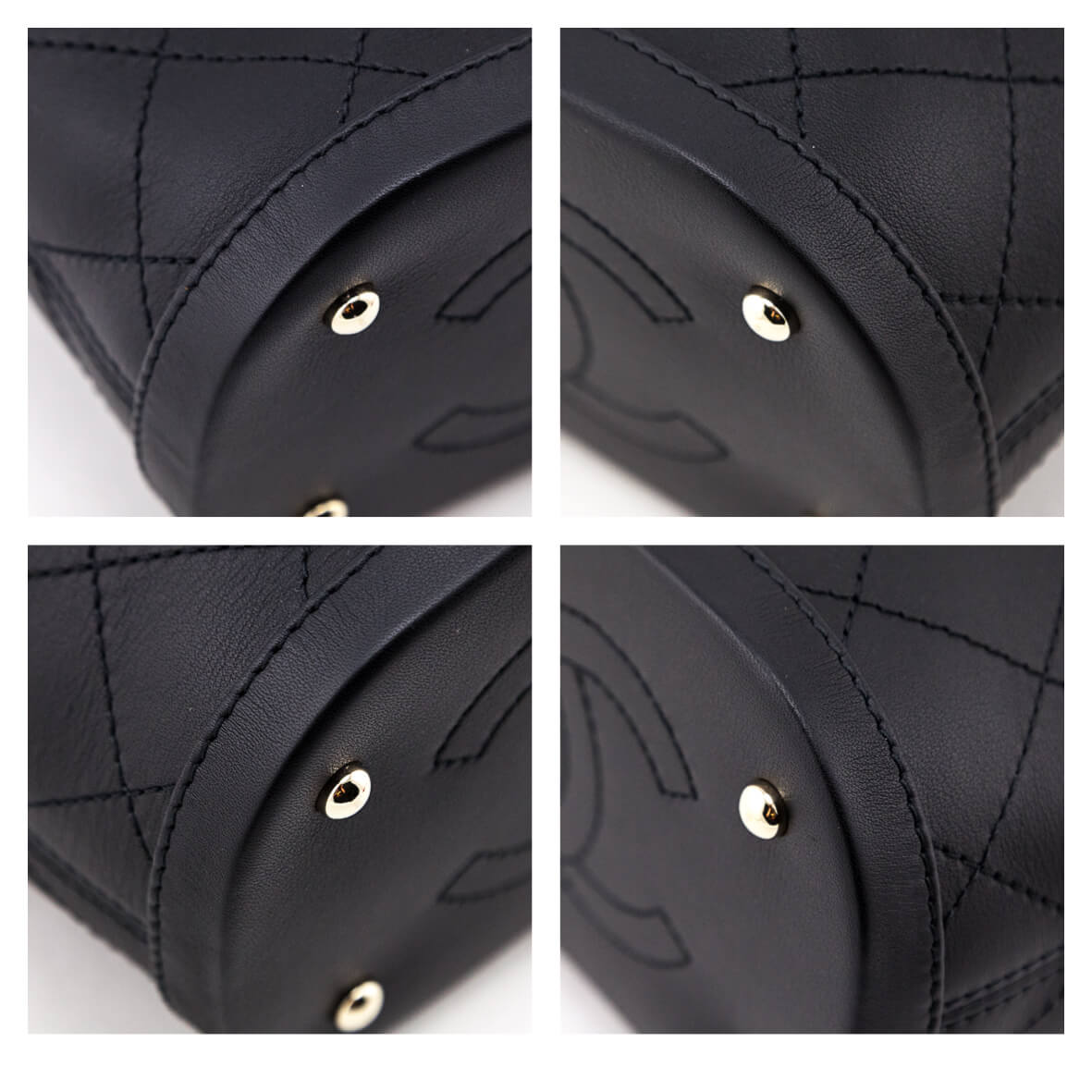 Chanel Black Stitched Calfskin Mini Drawstring Bag GHW - Love that Bag etc - Preowned Authentic Designer Handbags & Preloved Fashions