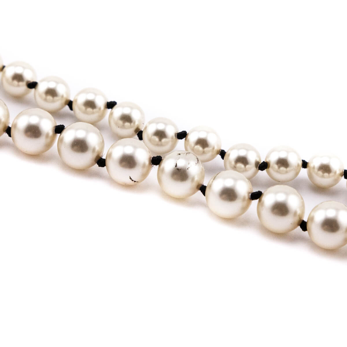 Chanel Faux Pearl Double Strand CC Necklace - Love that Bag etc - Preowned Authentic Designer Handbags & Preloved Fashions