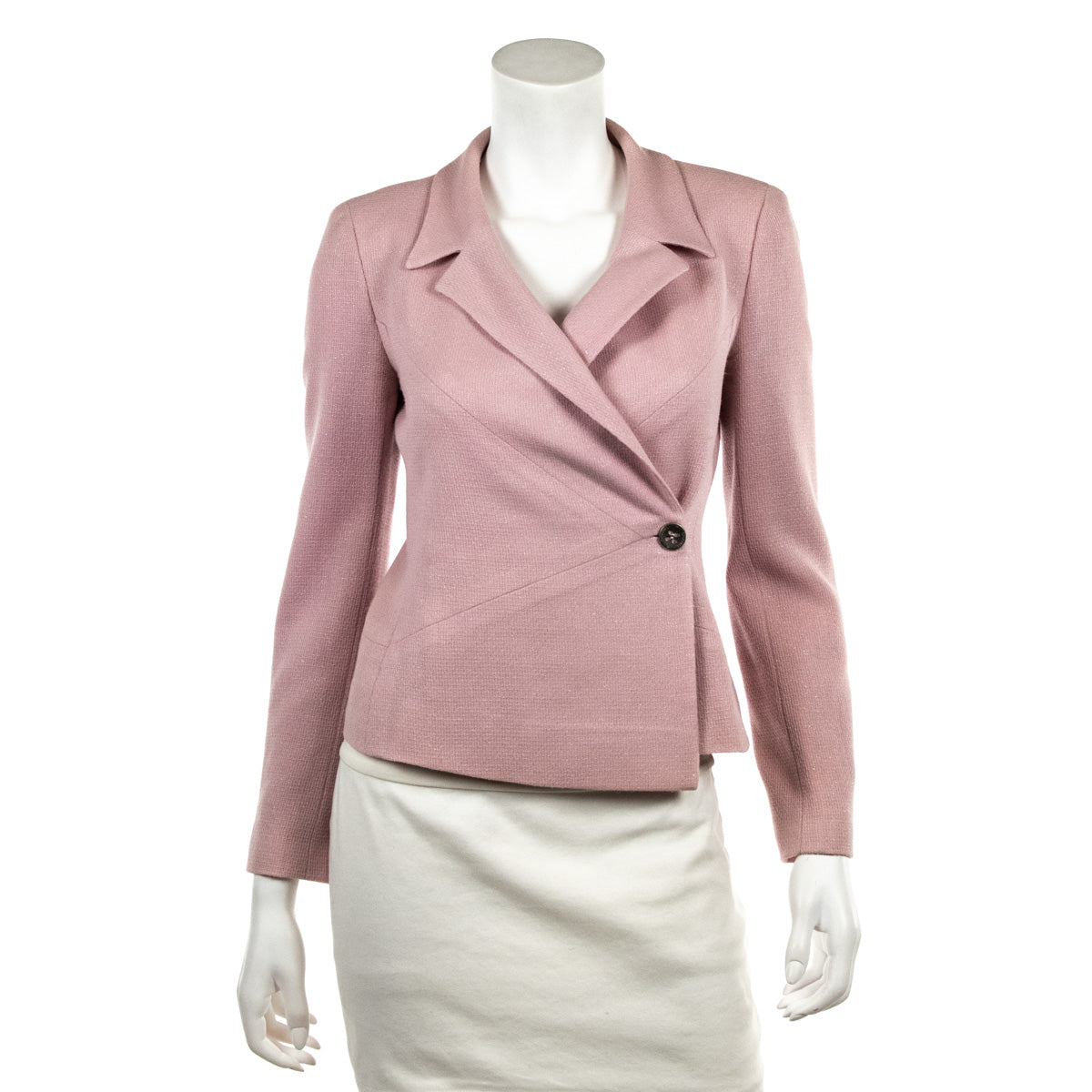 Chanel sale pink blazer