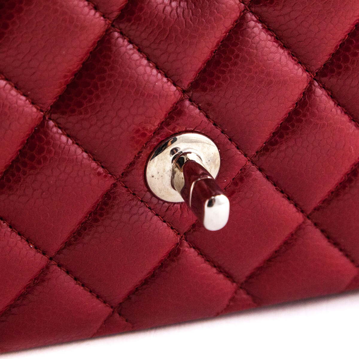 Chanel Red Quilted Caviar Classic Medium Double Flap Bag - Love that Bag etc - Preowned Authentic Designer Handbags & Preloved Fashions