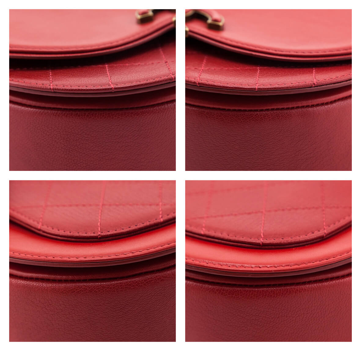 Chanel Red Shiny Calfskin & Quilted Goatskin Small Coco Curve Messenger Flap Bag - Love that Bag etc - Preowned Authentic Designer Handbags & Preloved Fashions