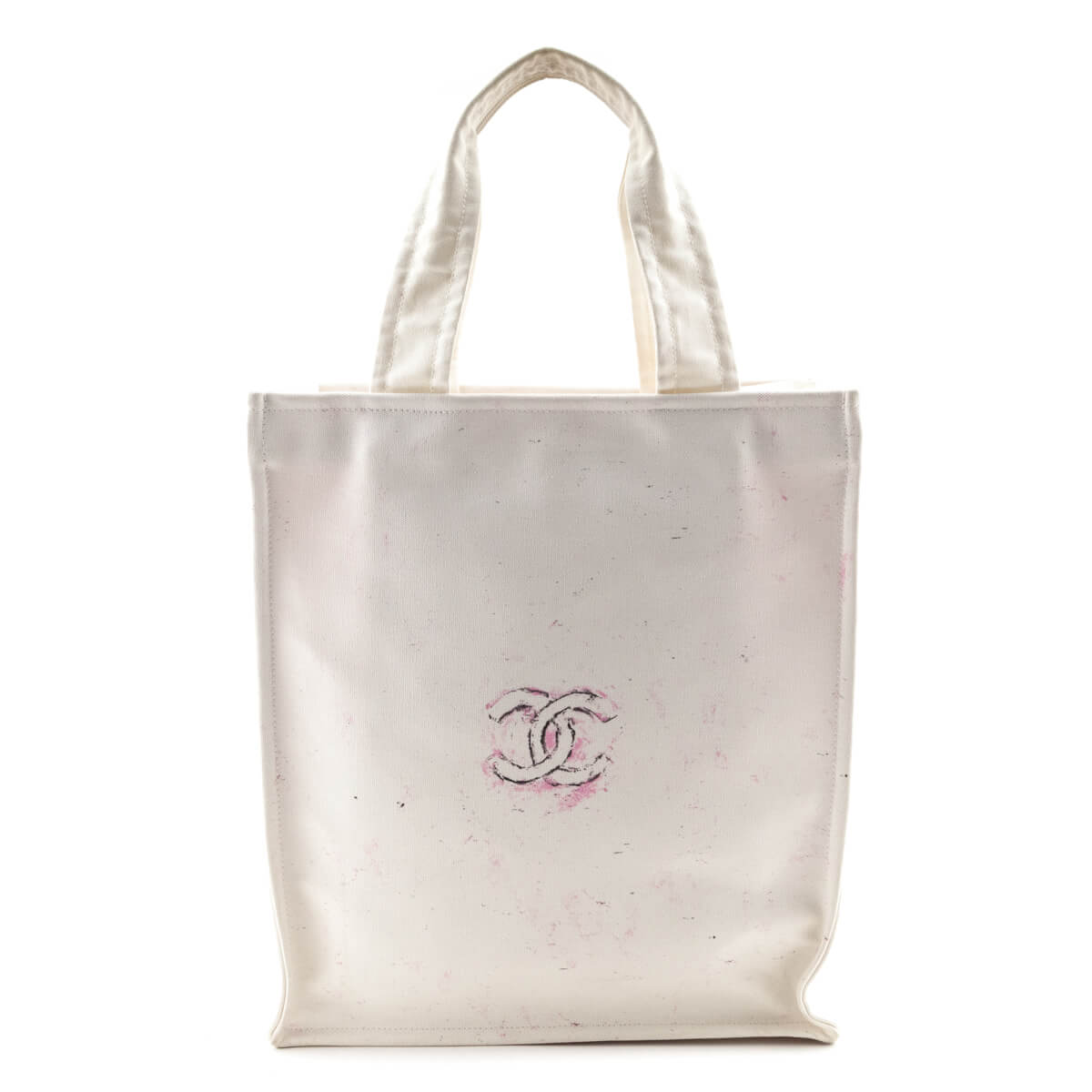 Chanel White Canvas Chanel Cruise Miami Tote - Love that Bag etc - Preowned Authentic Designer Handbags & Preloved Fashions