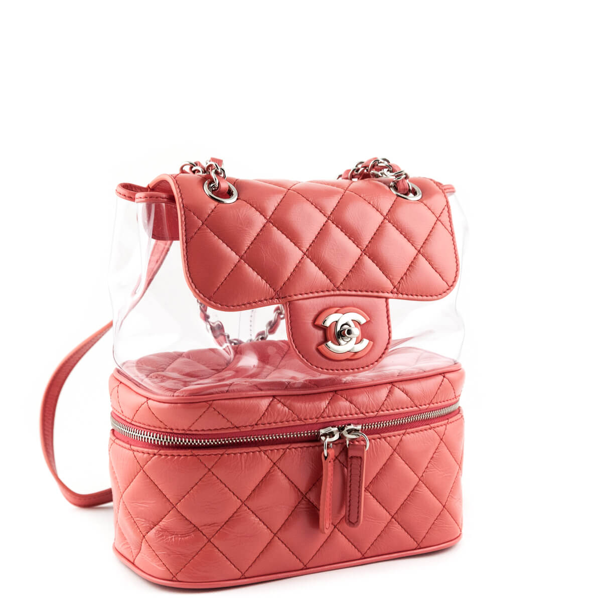 Chanel Pink Quilted Lambskin 2018 Aquarium Backpack - Love that Bag etc - Preowned Authentic Designer Handbags & Preloved Fashions