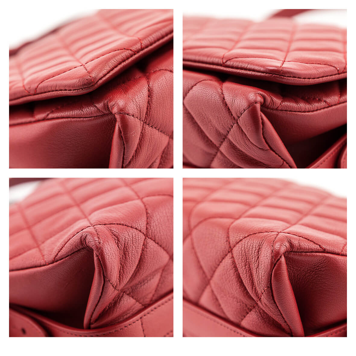 Chanel Red Quilted Goatskin Large City Rock Flap Bag - Love that Bag etc - Preowned Authentic Designer Handbags & Preloved Fashions