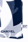 Chanel Navy & White Cotton CC Printed Pareo - Love that Bag etc - Preowned Authentic Designer Handbags & Preloved Fashions