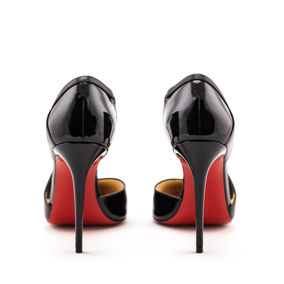 Christian Louboutin Black Crissos Crossover Pumps Size US 5.5 | EU 35.5 - Love that Bag etc - Preowned Authentic Designer Handbags & Preloved Fashions