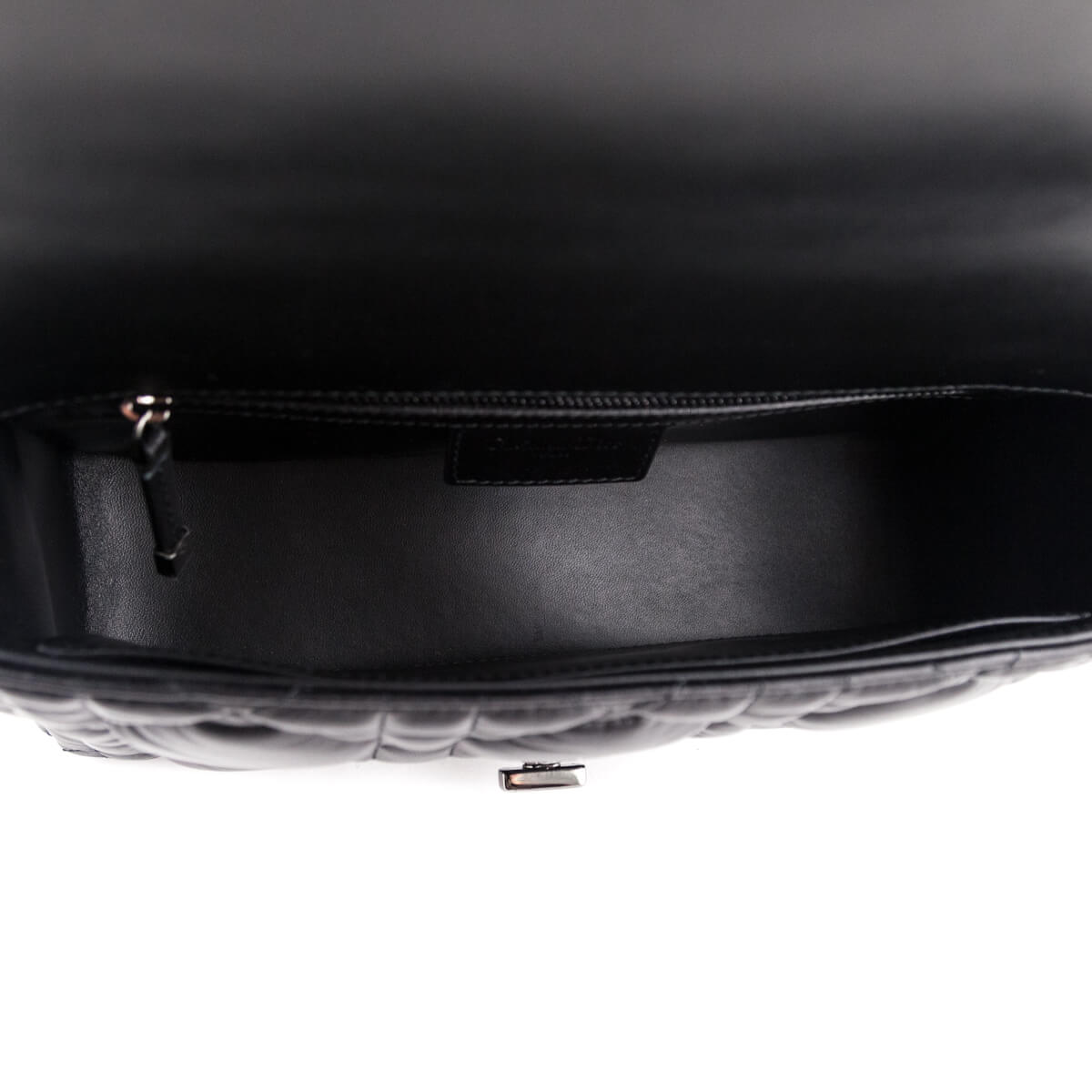 Dior Black Lambskin Quilted Macrocannage Medium Caro Bag - Love that Bag etc - Preowned Authentic Designer Handbags & Preloved Fashions
