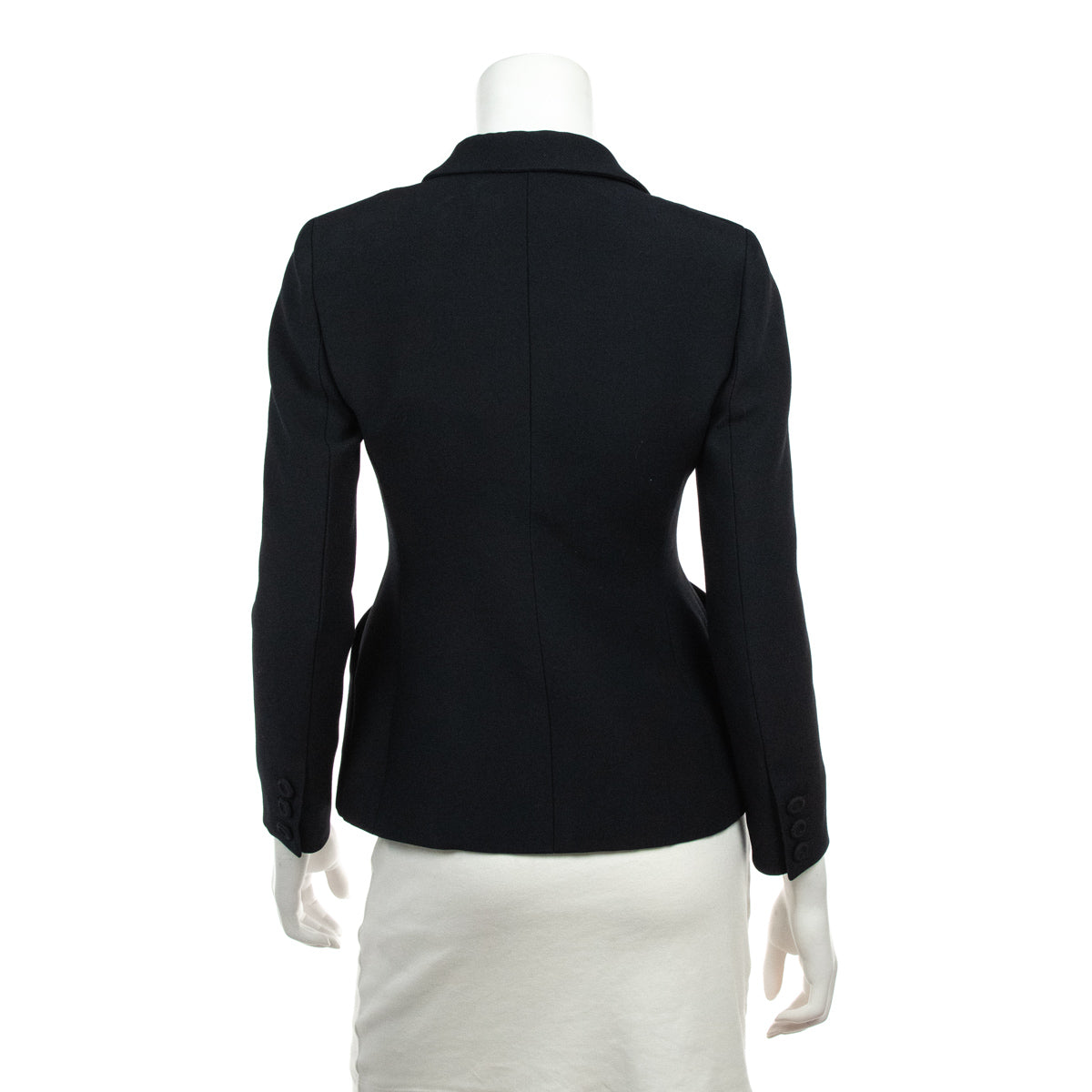 Dior Black Wool & Silk 30 Montaigne Bar Jacket Size XXS | FR 34 - Love that Bag etc - Preowned Authentic Designer Handbags & Preloved Fashions
