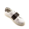 Fendi White Leather Signature Zucca Buckled Low Top Sneakers Size 9.5 | EU 39.5 - Love that Bag etc - Preowned Authentic Designer Handbags & Preloved Fashions