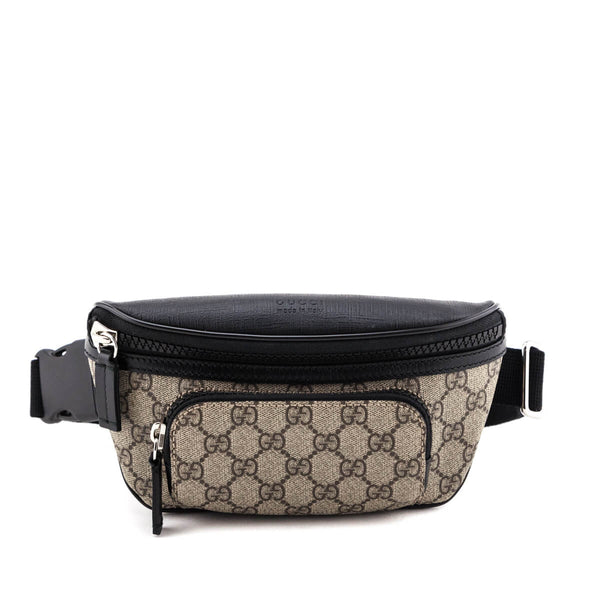 Black & Original GG Supreme Canvas Eden Belt Bag