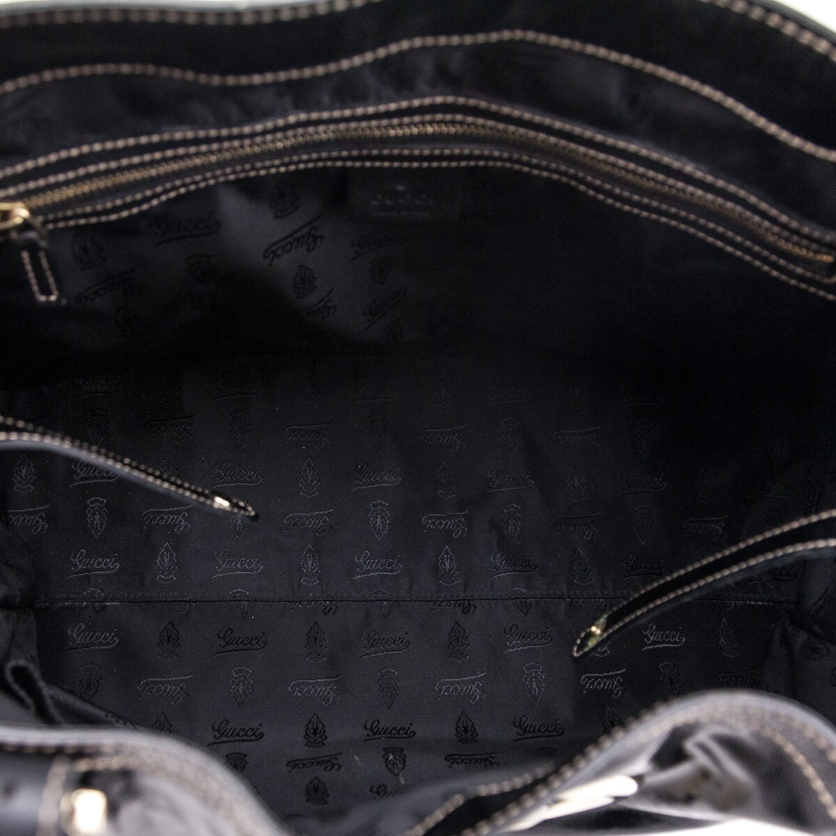 Gucci Black Dialux Coated Fabric Britt Tote - Love that Bag etc - Preowned Authentic Designer Handbags & Preloved Fashions